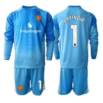 Billige Fotballdrakt Manchester United Altay Bayindir #1 Keeper Replika Hjemmedraktsett Barn 2025-26 Langermet (med bukser)